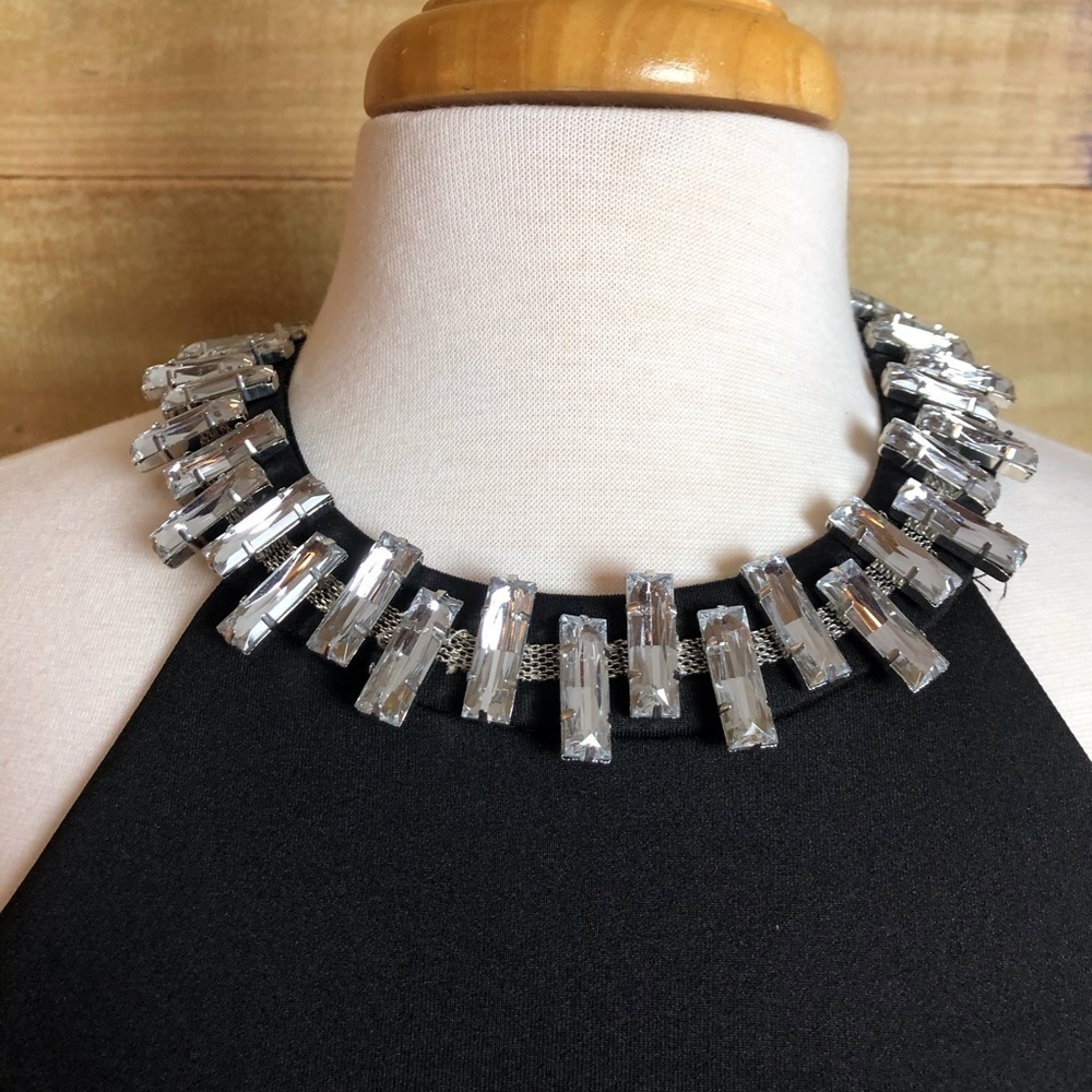 Bisou Bisou Rhinestone Halter cocktail dress,EUC - Picture 6 of 11